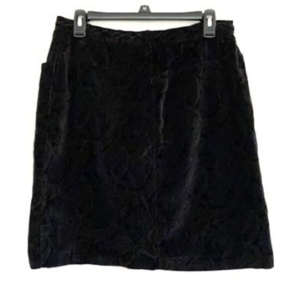 Vinytsge Jones Wear Velour Jacket and Skirt Set with Paisley Pattern - Picture 5 of 8